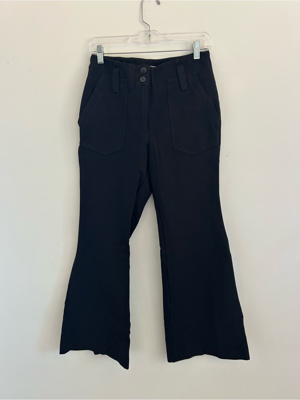 Anthropologie Black Wide-Leg Pants